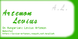 artemon levius business card